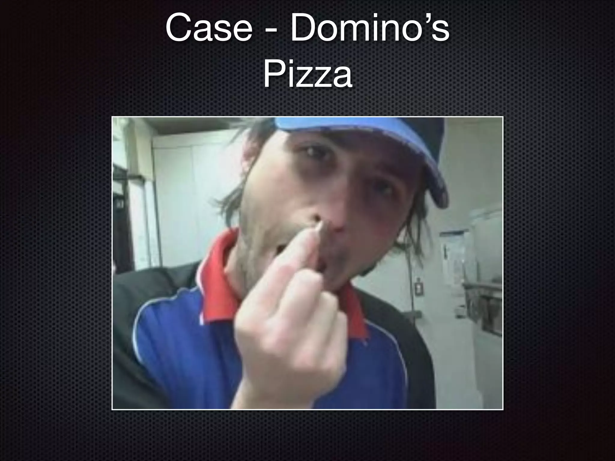 Case - Domino’s
Pizza
 