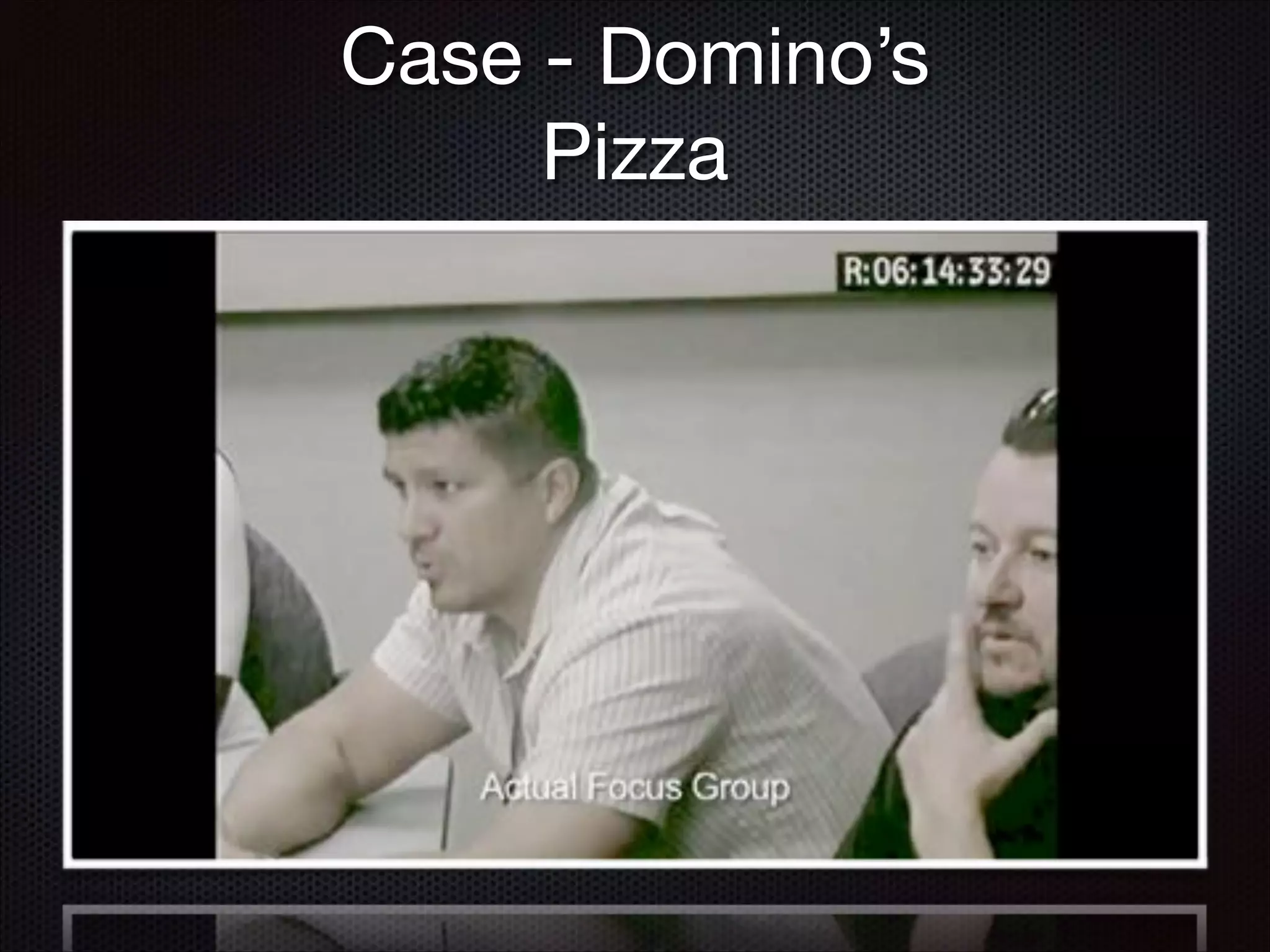 Case - Domino’s
Pizza
 