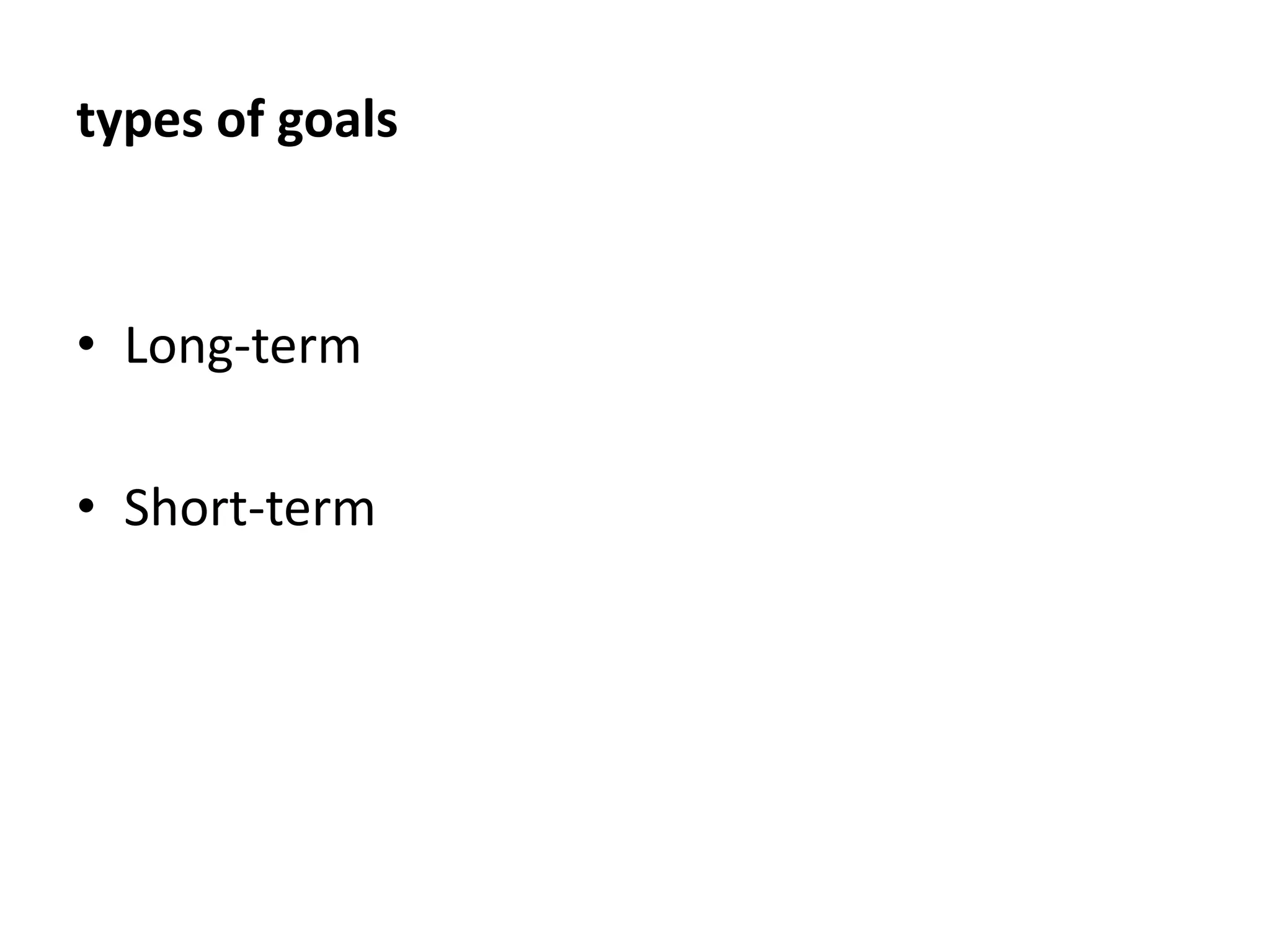 define goals-prioritiesSpecificMeasurable resultsAttainableRealisticTarget for completionand…. I will tell you more latter…
