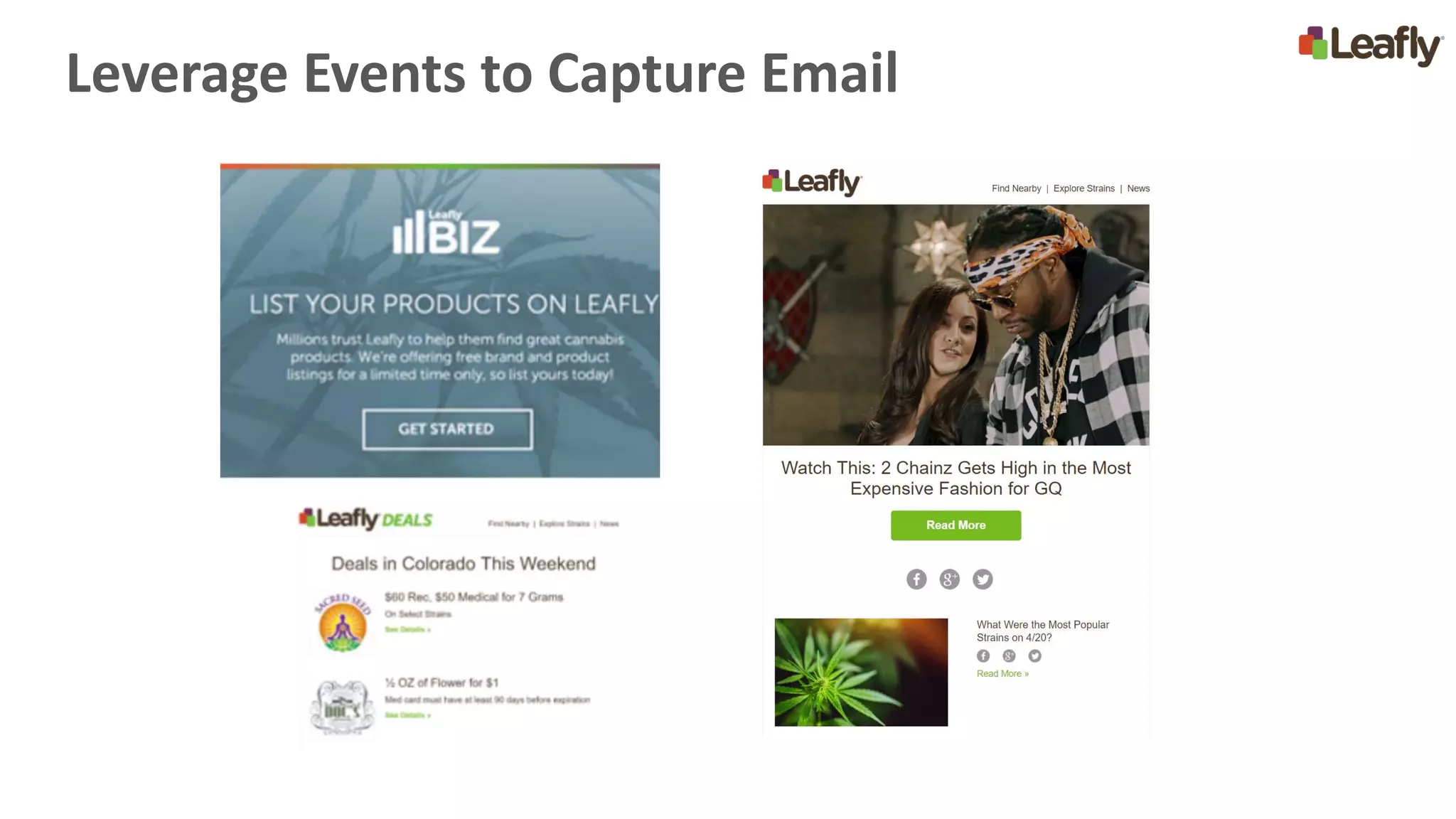 Leverage Events to Capture Email
 