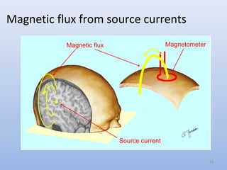 Magnetic flux from source currents
Source current
Magnetic flux Magnetometer
19
 