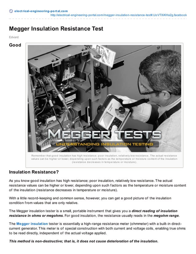 Megger insulation resistance_test PDF