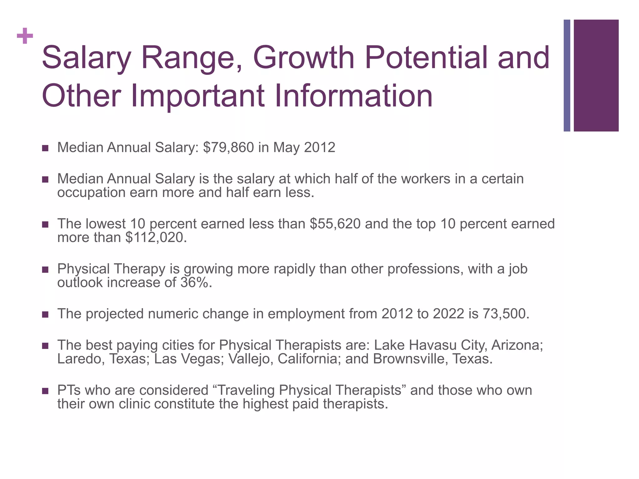 Physical Therapy Career Presentation | PPTX