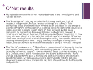 O Net Profiling Physical Therapy Career Presentation | PPTX