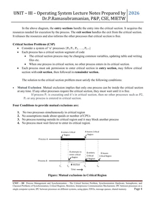 JNTUHMegha Unit 3 Operating system Notes | PDF