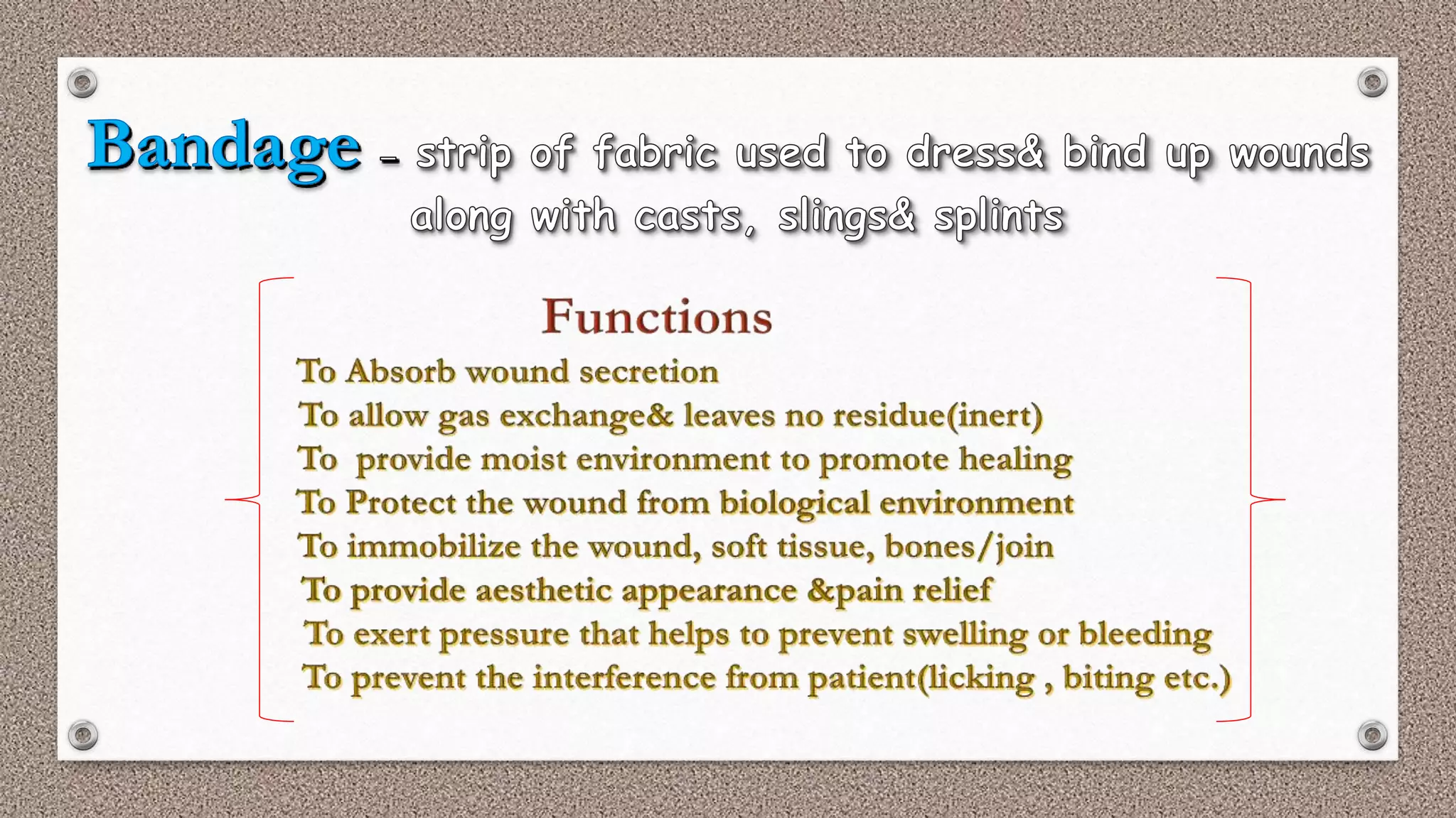 BANDAGING TECHNIQUES | PPTX