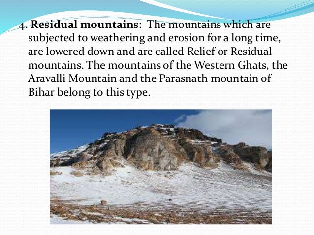Image result for residual mountains