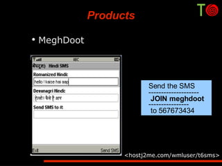 Meghdoot : A Tool For Hindi SMS 