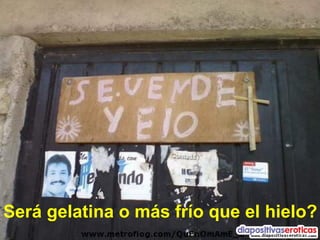 Será gelatina o más frío que el hielo? 