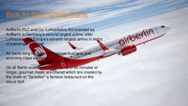 Berlin Airlines Domestic Flight Booking