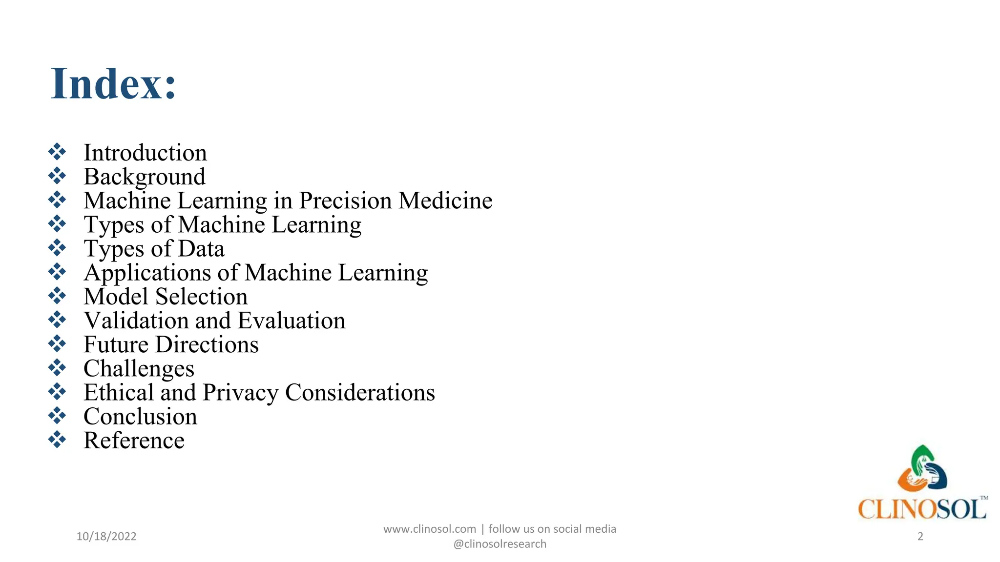 Machine Learning Algorithms for Predictive Analytics in Precision ...