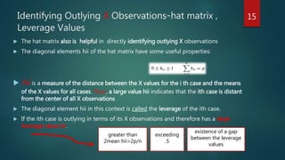 Diagnostic methods for Building the regression model | PPTX | Physics ...