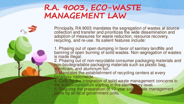 electricity environment how affects the Proposal on Management Waste Solid electricity environment how affects the Proposal on Management Waste Solid