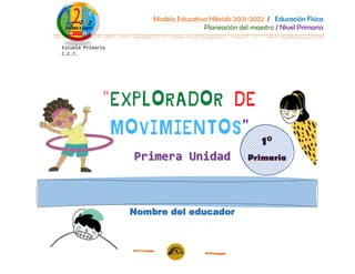 Modelo Educativo Hibrido 2021-2022 / Educación Física
Planeación del maestro / Nivel Primaria
Nombre del educador
Escuela Primaria
C.C.T.
 