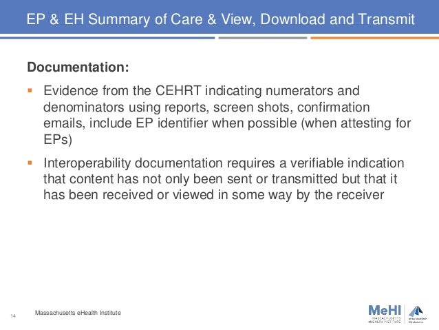 Information Exchange Health Meaningful Use