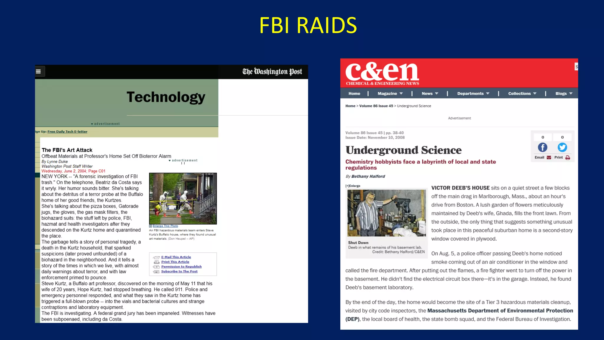 FBI RAIDS