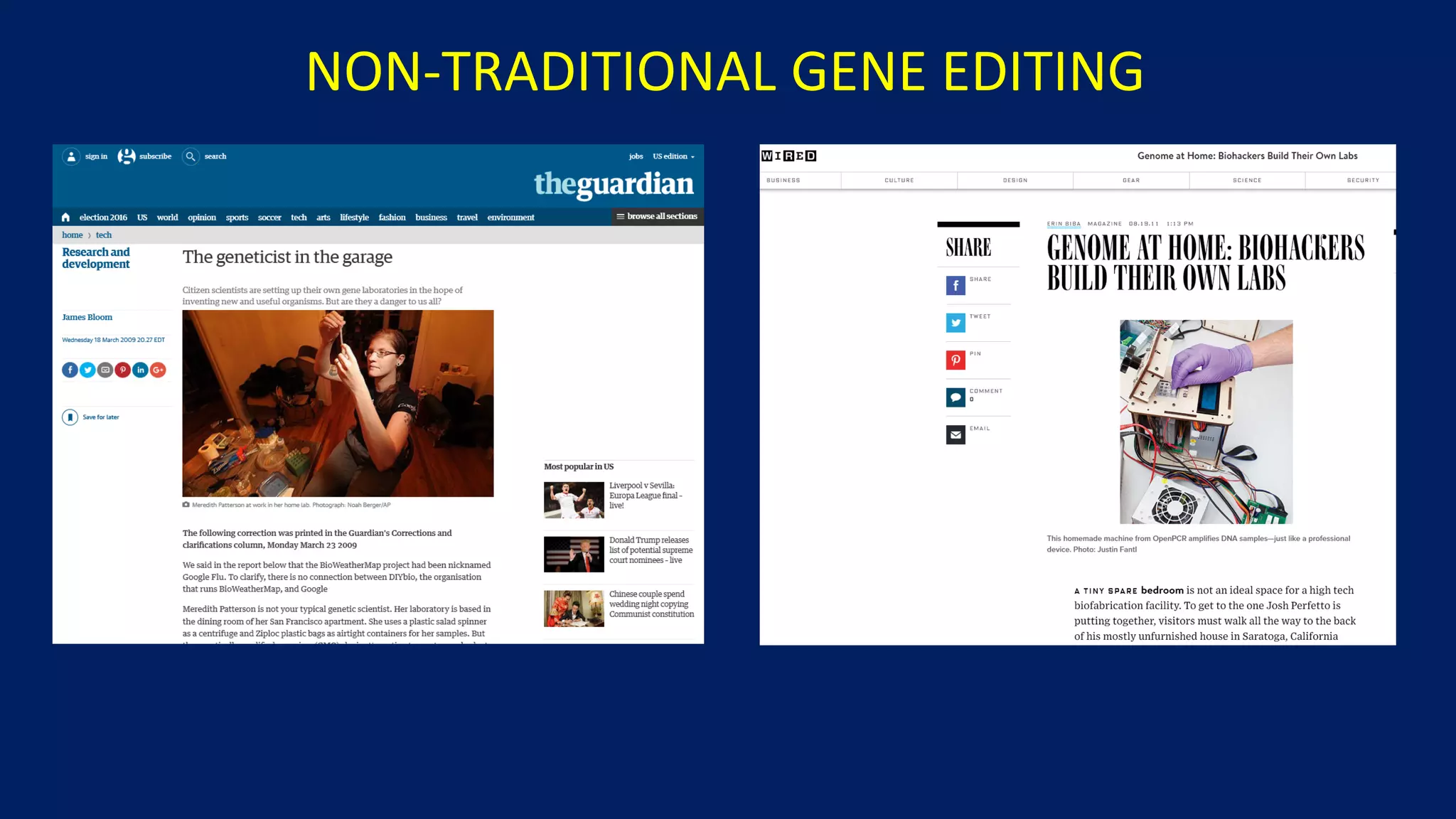 NON-TRADITIONAL GENE EDITING