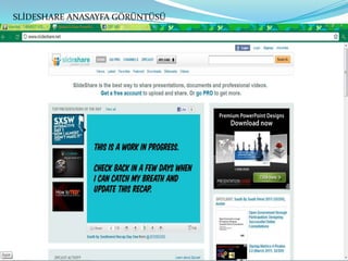 SLİDESHARE ANASAYFA GÖRÜNTÜSÜ