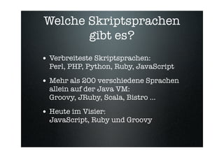 Mehr Dynamik Durch Skriptsprachen