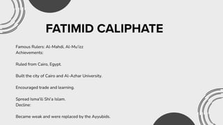 Fatimid Ruler Exploring the Legacy of Muslim Dynasties: Seljuks, Fatimids, Ayyubids ...