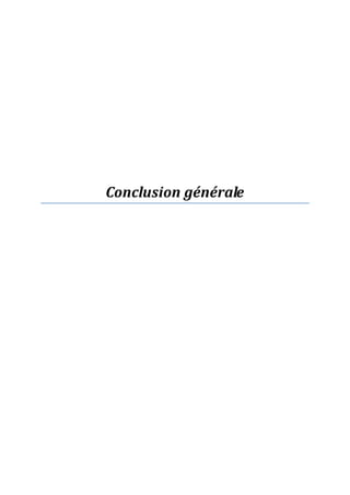 Conclusion générale
 