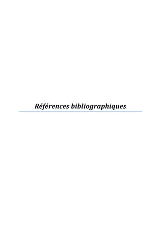 Références bibliographiques
 