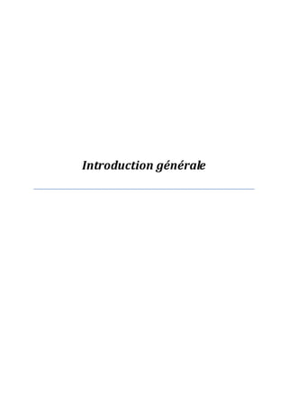 Introduction générale
 