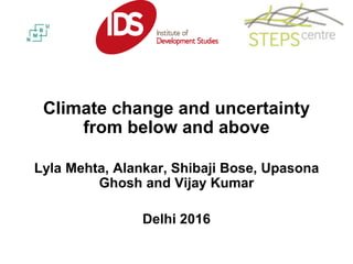 Mehta et al - Climate change and uncertainty from below and above | PPTX