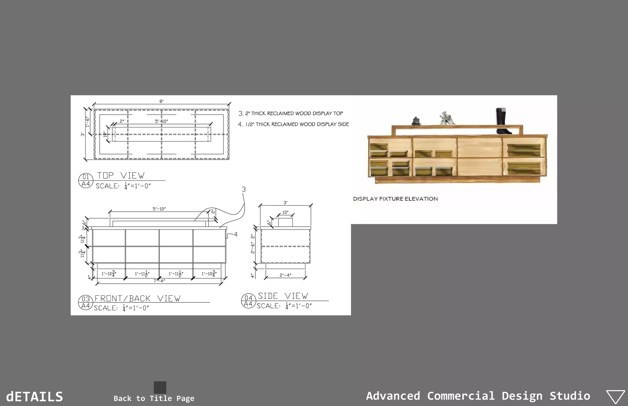 dETAILS   Back to Title Page   Advanced Commercial Design Studio
 