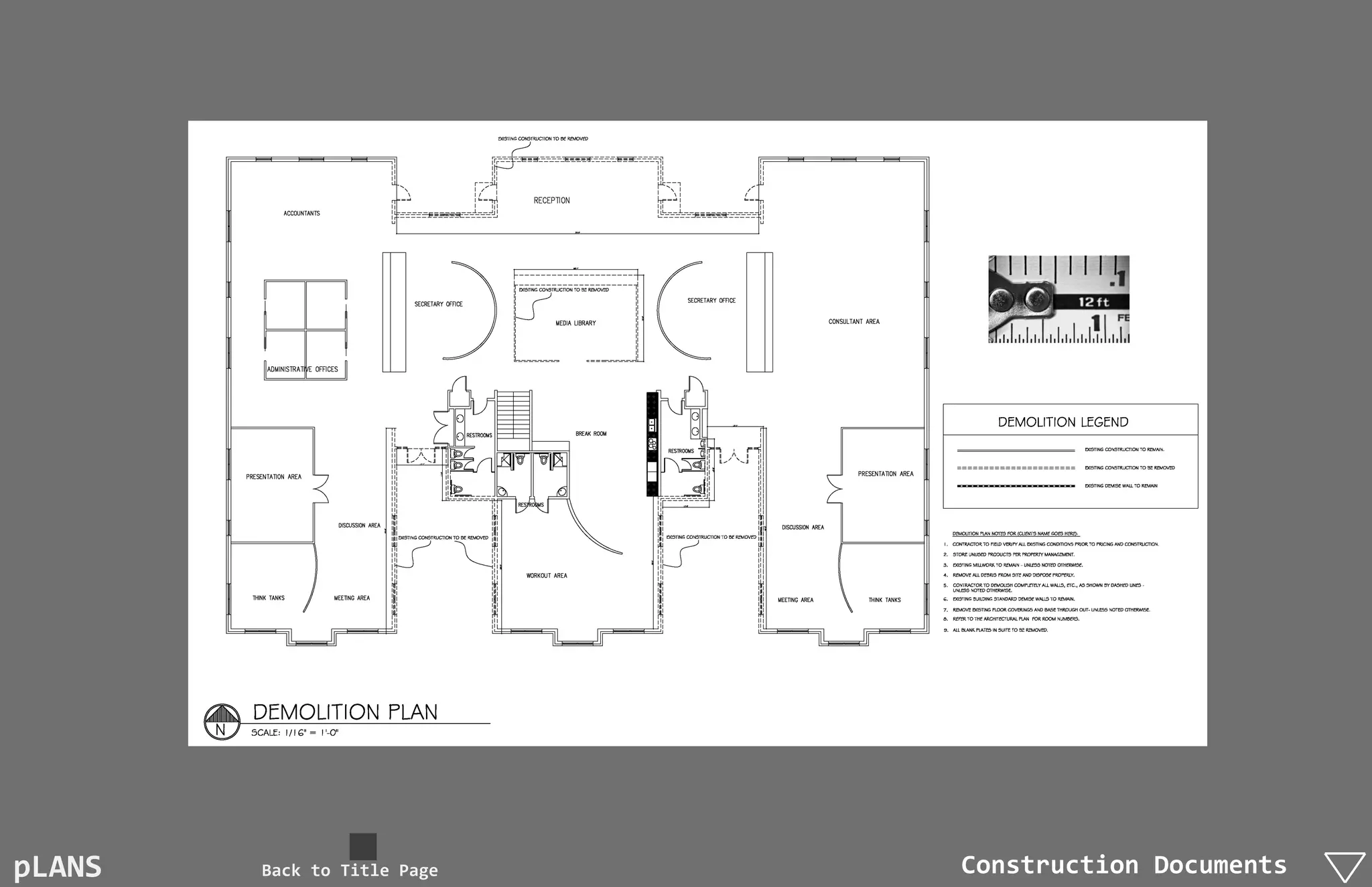 pLANS   Back to Title Page   Construction Documents
 