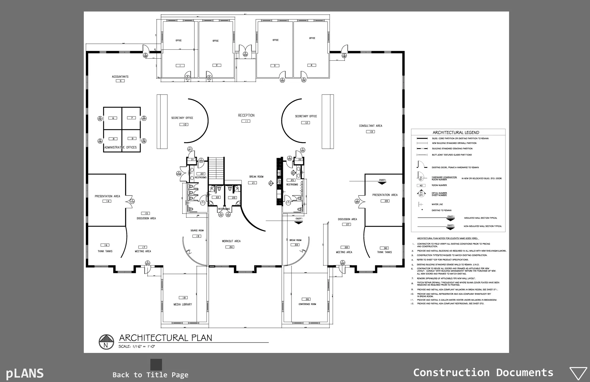 pLANS   Back to Title Page   Construction Documents
 