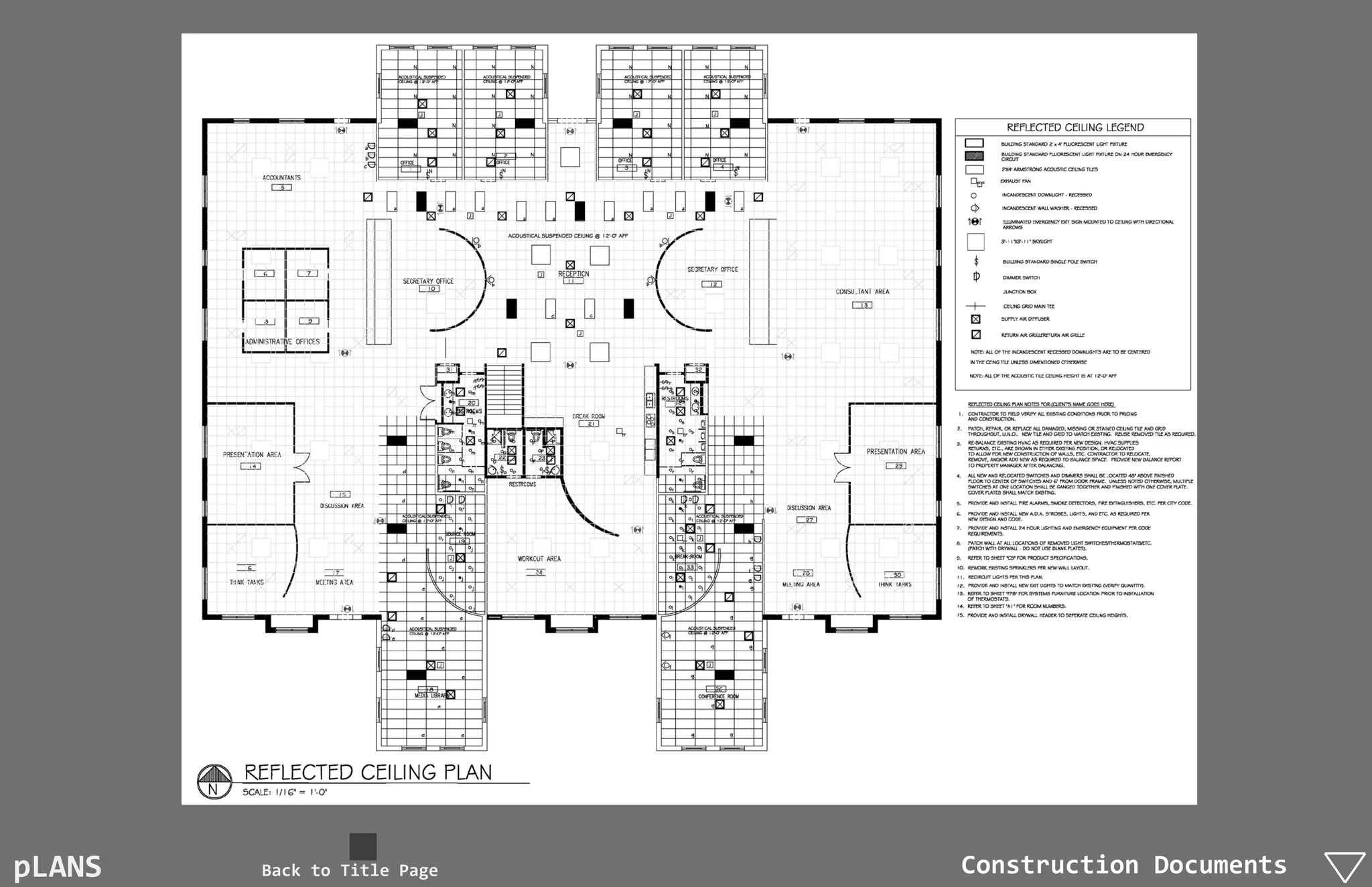 pLANS   Back to Title Page   Construction Documents
 