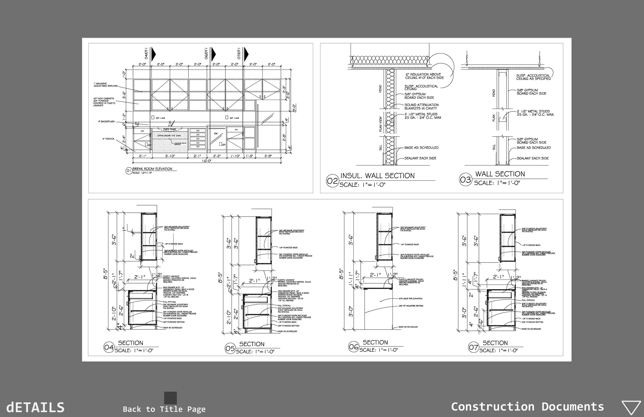 dETAILS   Back to Title Page   Construction Documents
 