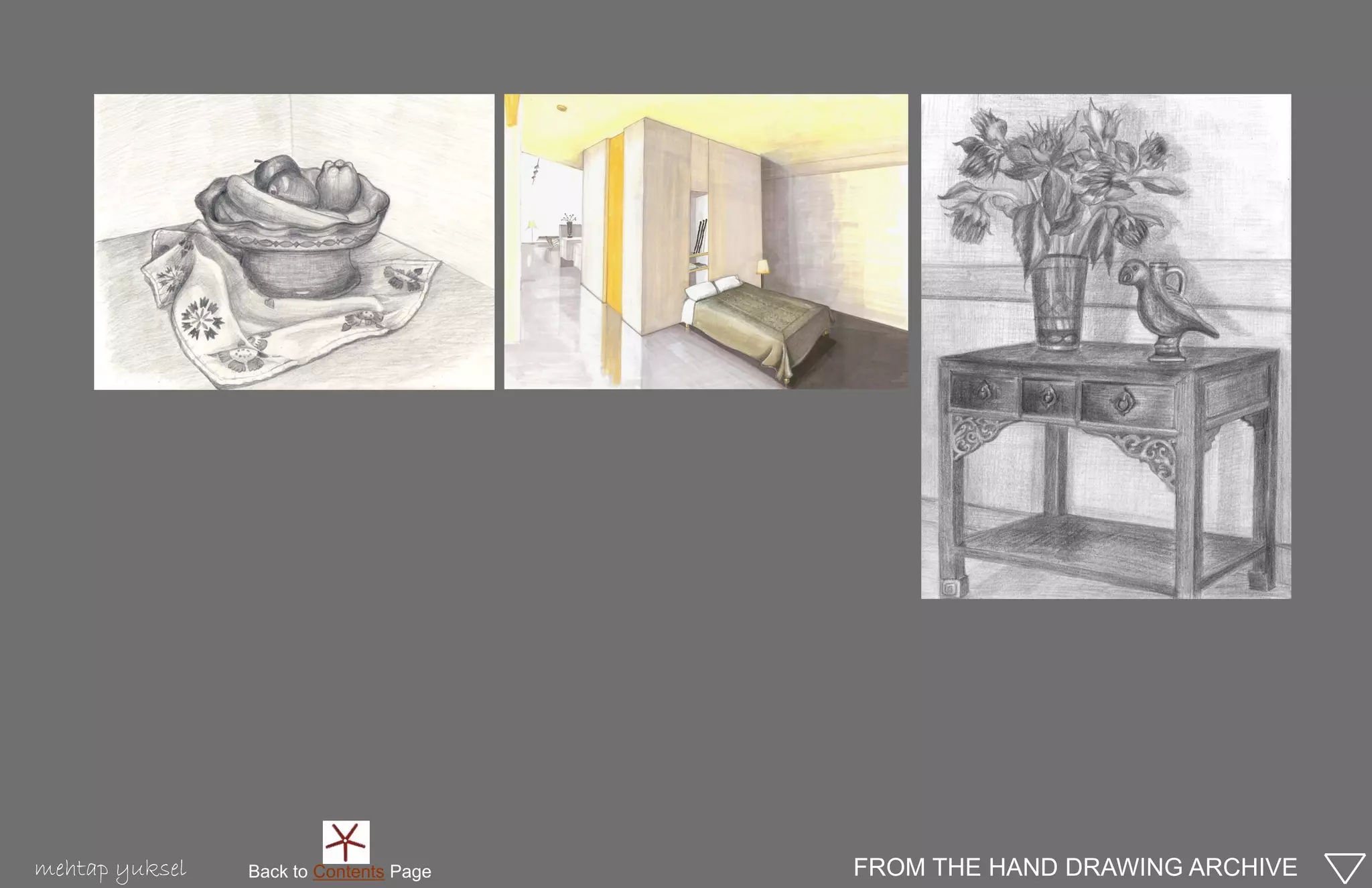 mehtap yuksel   Back to Contents Page   FROM THE HAND DRAWING ARCHIVE
 