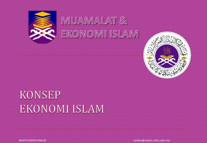 Konsep Ekonomi Islam