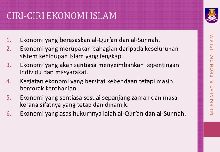 Konsep Ekonomi Islam