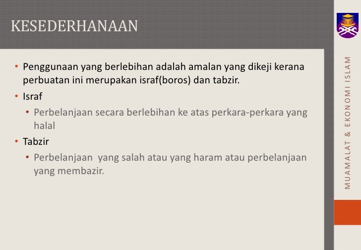 Penggunaan Menurut Ekonomi Islam