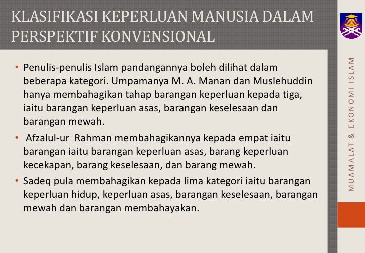 Penggunaan Menurut Ekonomi Islam