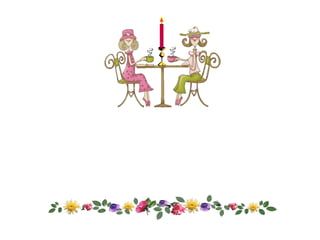 Na meia-idade, jantares a luz de velas não são mais românticos porque não se consegue ler o cardápio. 