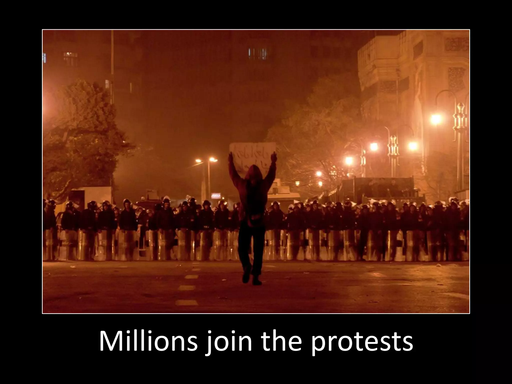 Millions join the protests