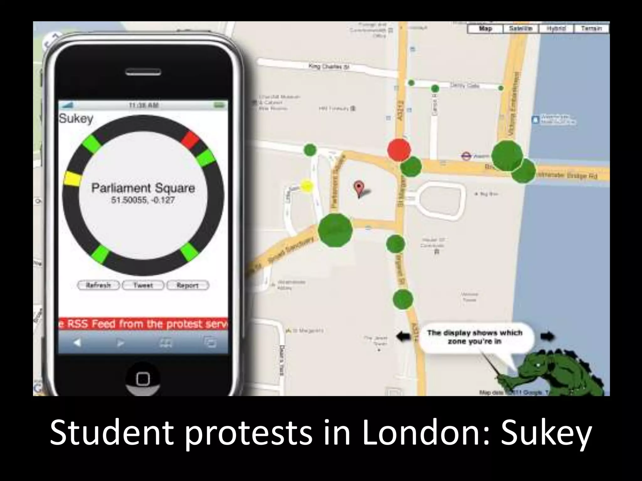 Student protests in London: Sukey