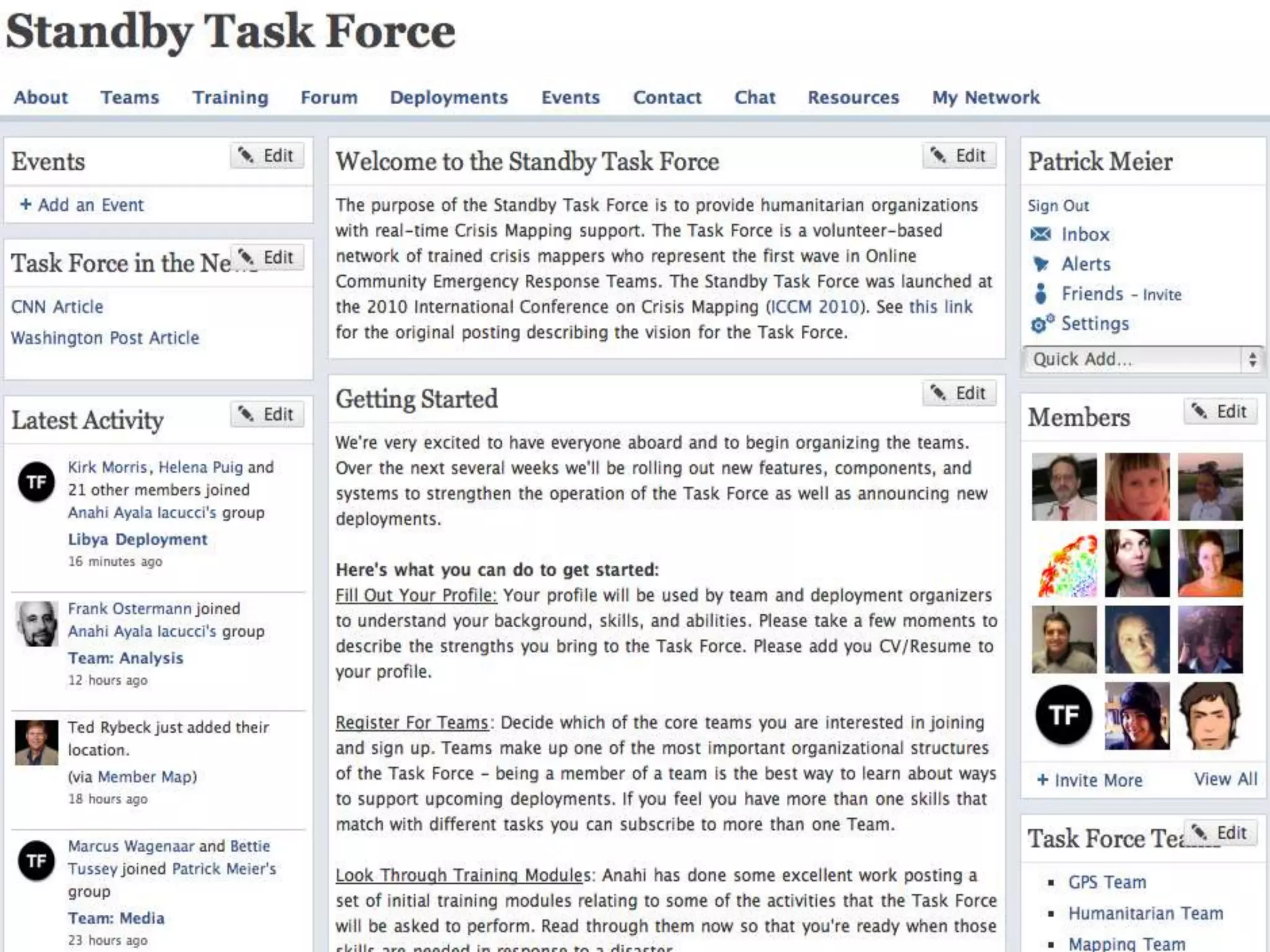 Members map? Screenshot?