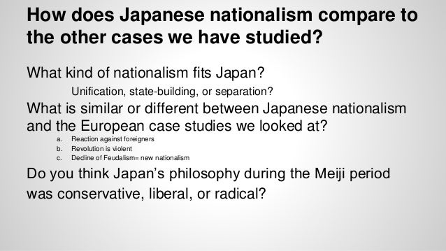 Meiji revolution and nationalism