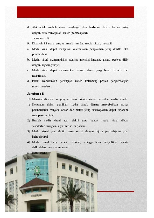 Modul Media Pembelajaran Audio Visual Dan Audio Visual