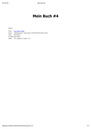 2012.08.24.                                                   Mein Buch #4




                                           ...