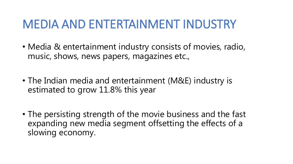 Media & Entertainment industry analysis