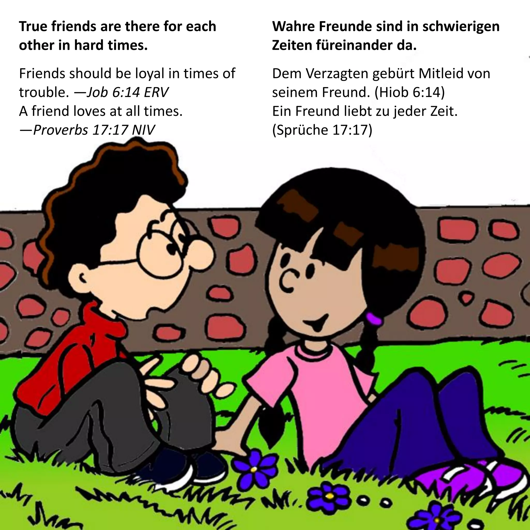 Mein Gott und Ich Freundschaft God and Me Friendship