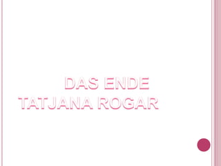 Mein Tagesablauf - Tatjana Rogar