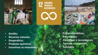 • Gestão;
• Recursos naturais;
• Desperdício;
• Produtos químicos;
• Incentivas as empresas;
 