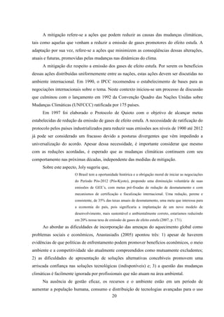 Economia das Mudanças Climáticasnte